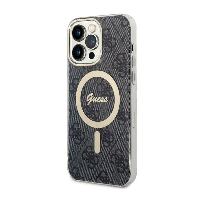 Etui Do iPhone 14 Pro Max Guess 4G MagSafe Czarny