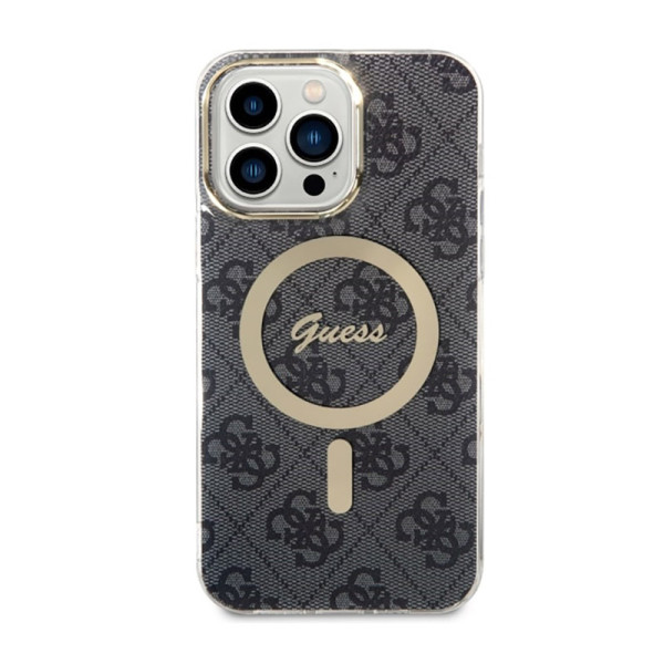 Etui Do iPhone 14 Pro Max Guess 4G MagSafe Czarny
