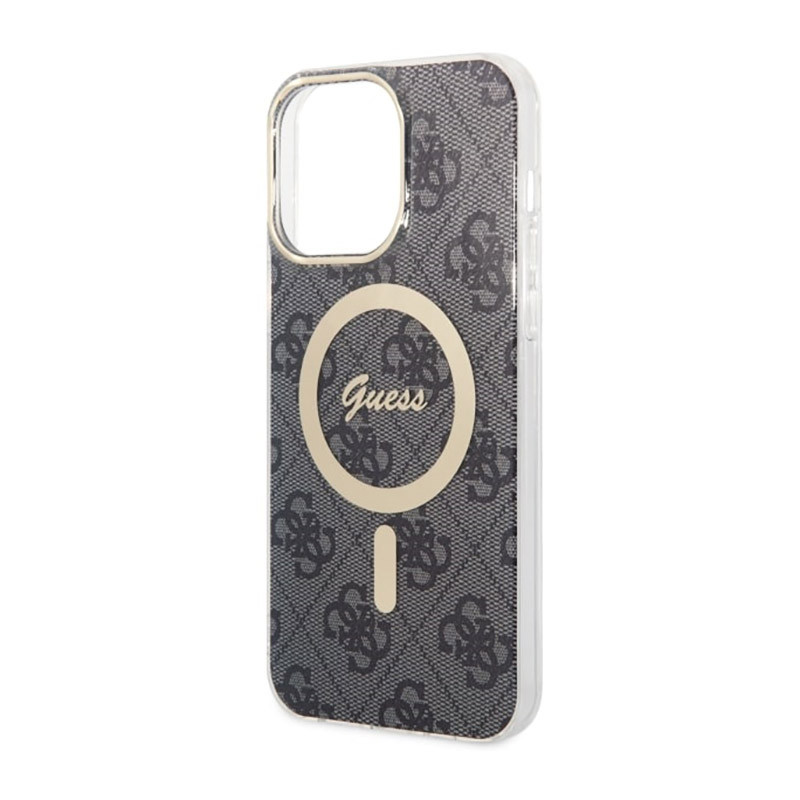 Etui Do iPhone 14 Pro Max Guess 4G MagSafe Czarny