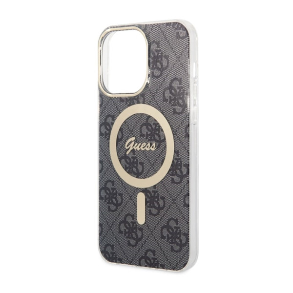 Etui Do iPhone 14 Pro Max Guess 4G MagSafe Czarny
