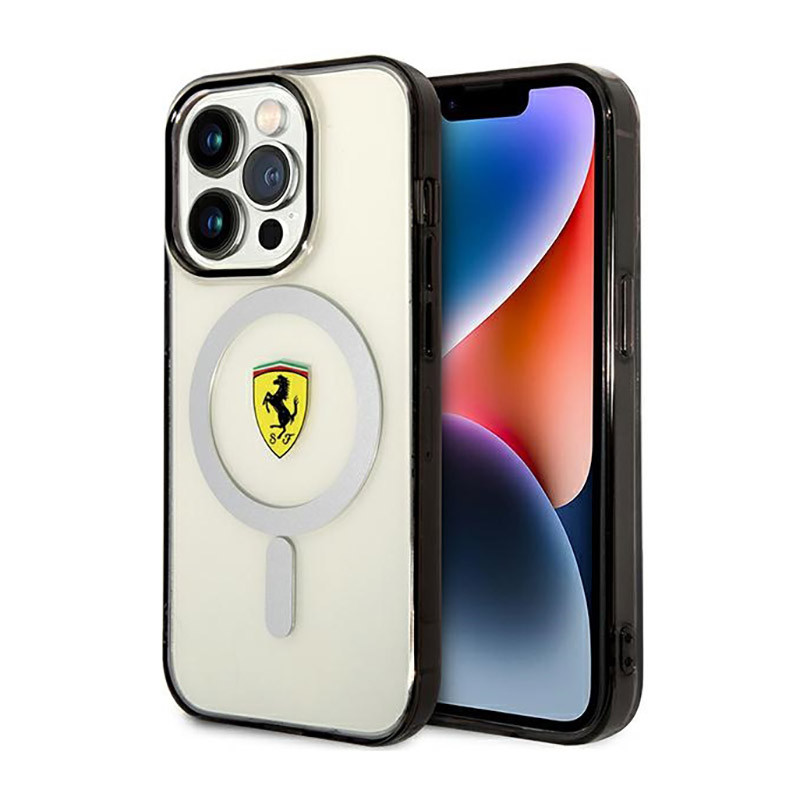 Etui Do iPhone 14 Pro Max Ferrari Outline MagSafe Przezroczysty