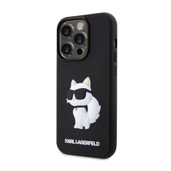 Etui Do iPhone 14 Pro Max Karl Lagerfeld 3D Rubber NFT Choupette Czarny