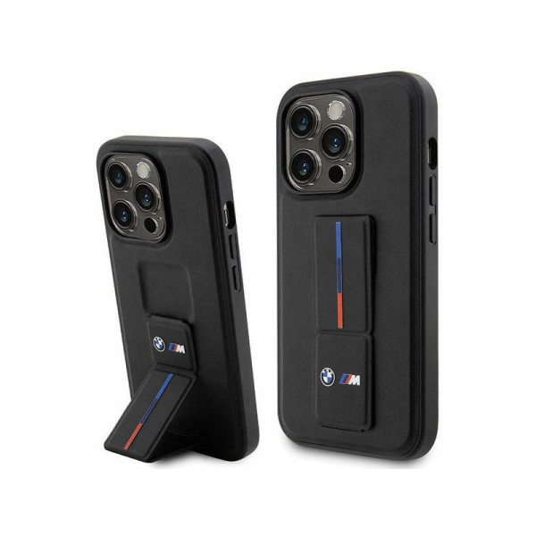 Etui Do iPhone 14 Pro Max BMW Grip Stand Hot Stamp Czarny