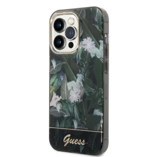 Etui Do iPhone 14 Pro Max Guess Jungle Case Zielony