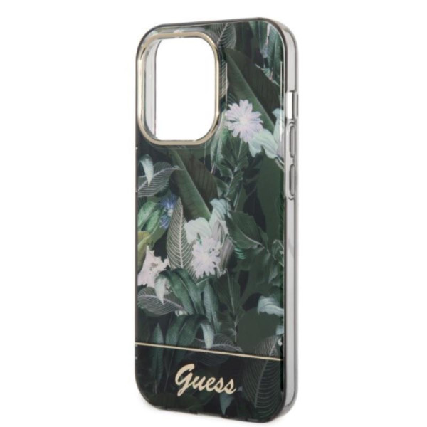 Etui Do iPhone 14 Pro Max Guess Jungle Case Zielony