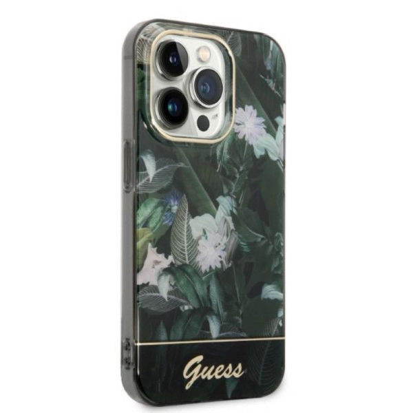 Etui Do iPhone 14 Pro Max Guess Jungle Case Zielony