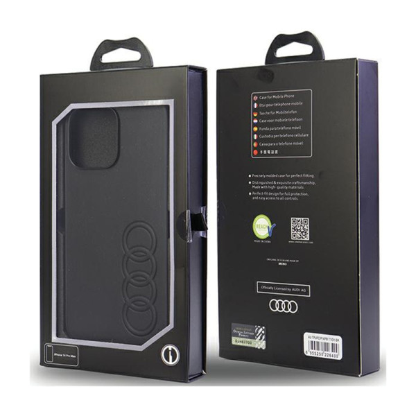 Etui Do iPhone 14 Pro Max Audi Synthetic Leather Czarny