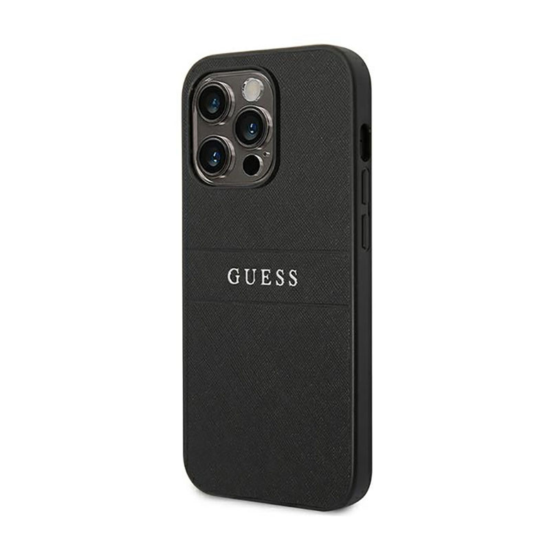 Etui Do iPhone 14 Pro Guess Saffiano Metal Logo...