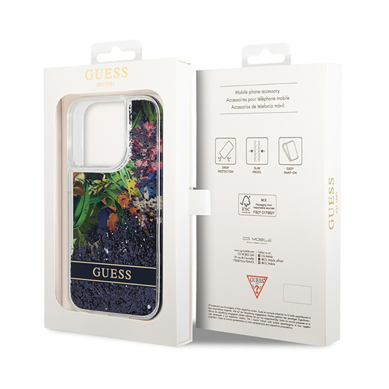 Etui Do iPhone 14 Pro Guess Liquid Glitter...