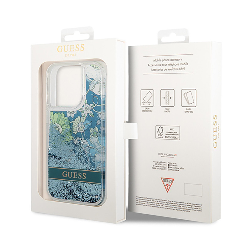Etui Do iPhone 14 Pro Guess Liquid Glitter...