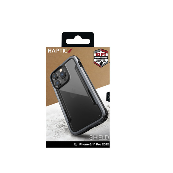 Etui Aluminiowe Do iPhone 14 Pro ( Drop-Tested 3M ) X-Doria Raptic Shield Czarny
