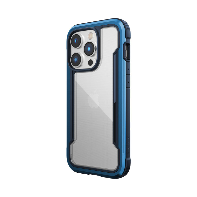 Etui Aluminiowe Do iPhone 14 Pro ( Drop-Tested 3M ) X-Doria Raptic Shield Niebieski