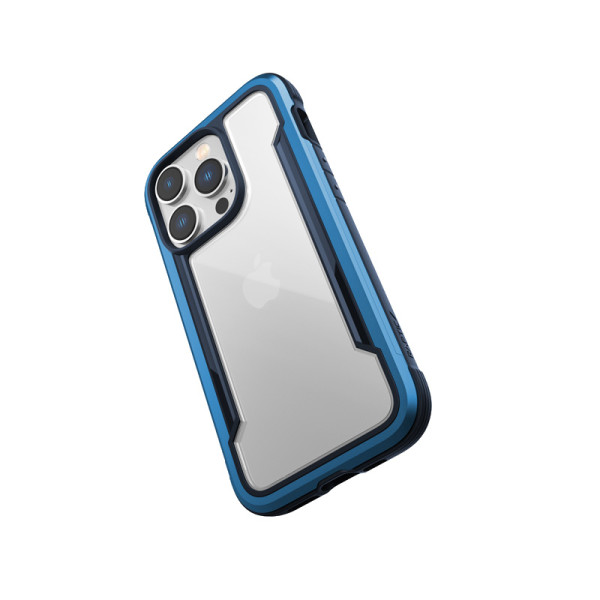 Etui Aluminiowe Do iPhone 14 Pro ( Drop-Tested 3M ) X-Doria Raptic Shield Niebieski