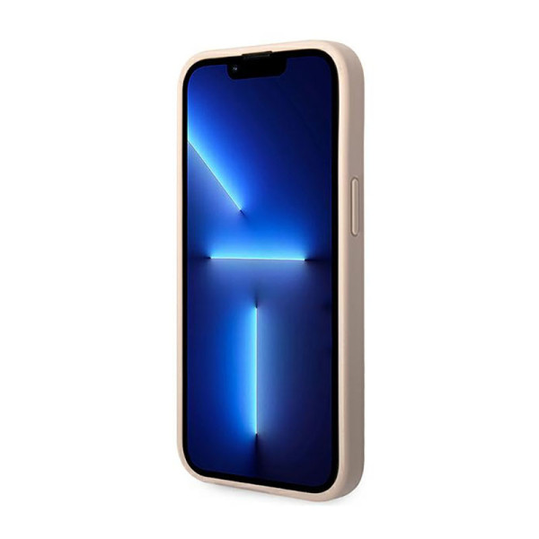 Etui Do iPhone 14 Plus Guess 4G Metal Gold Logo Różowy