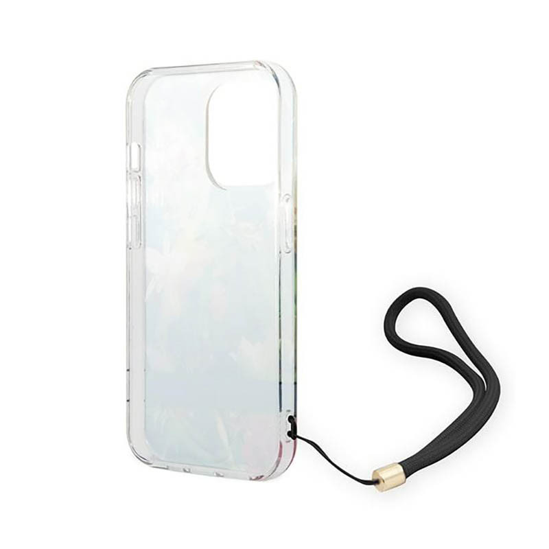 Etui Ze Smyczką Do iPhone 14 Pro Guess Flower...