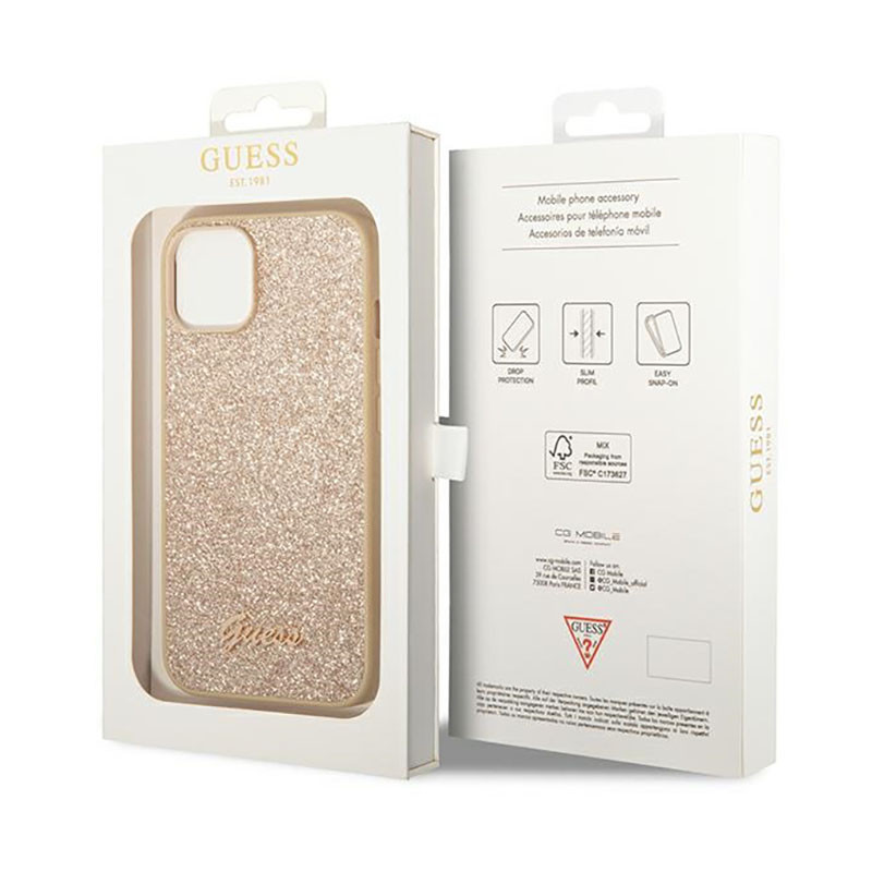 Etui Do iPhone 14 Plus Guess Glitter Flakes...