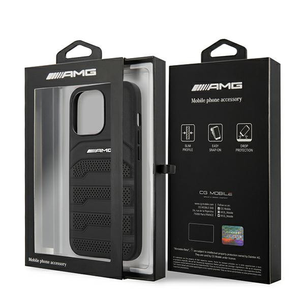 Etui Do iPhone 14 Pro AMG Debossed Lines Czarny
