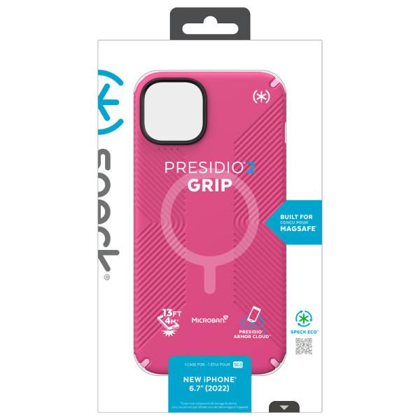 Etui Antypoślizgowe Do iPhone 14 Plus Speck Presidio2 Grip MagSafe Różowy