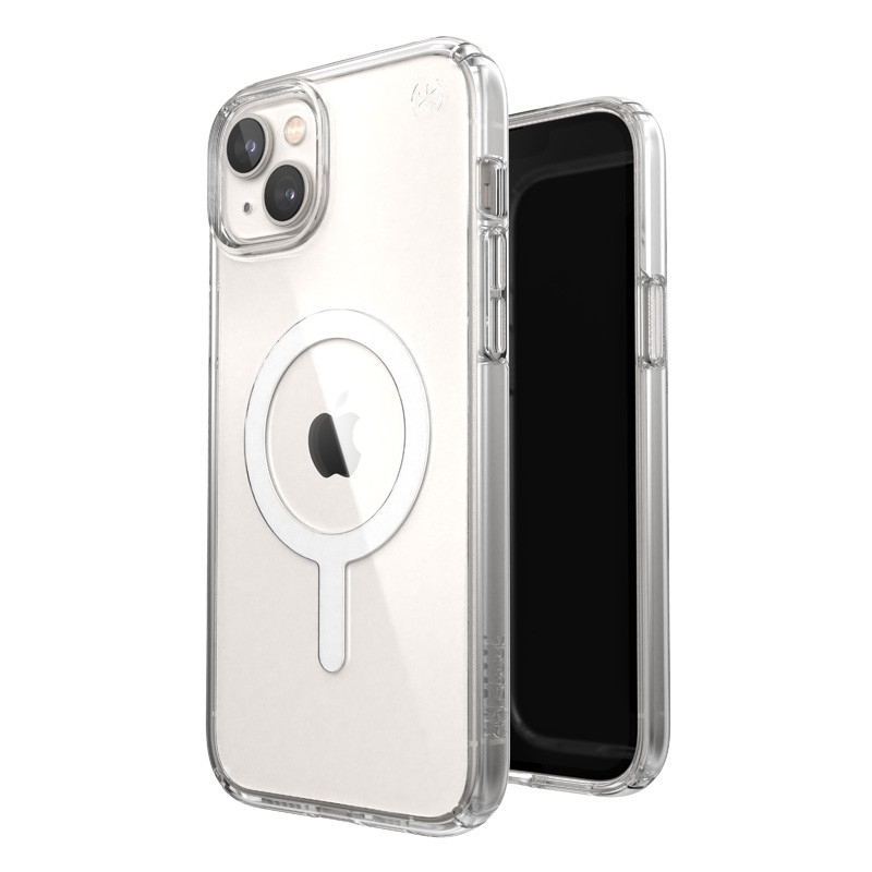 Etui Do iPhone 14 Plus Z Powłoką Microban Speck Presidio Perfect-Clear + MagSafe Przezroczysty