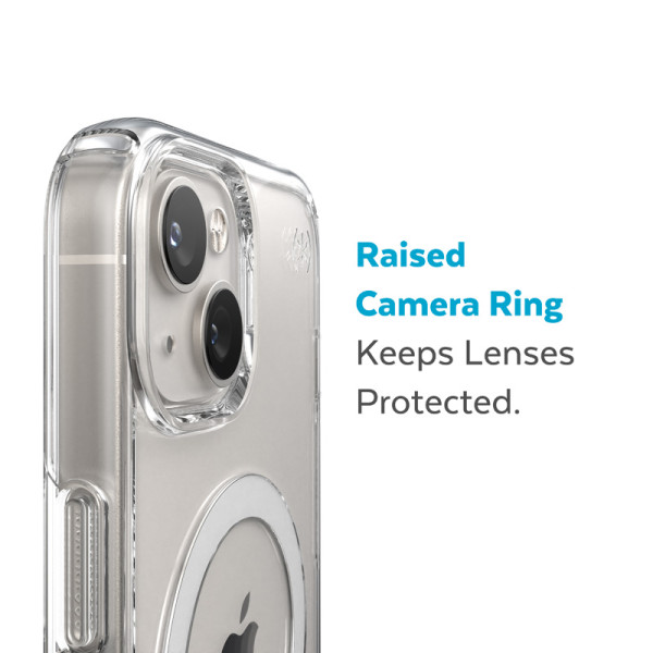 Etui Do iPhone 14 Plus Z Powłoką Microban Speck Presidio Perfect-Clear + MagSafe Przezroczysty