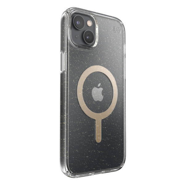 Etui Do iPhone 14 Plus Z Powłoką Microban Speck Presidio Perfect-Clear With Glitter + MagSafe Przezroczysty
