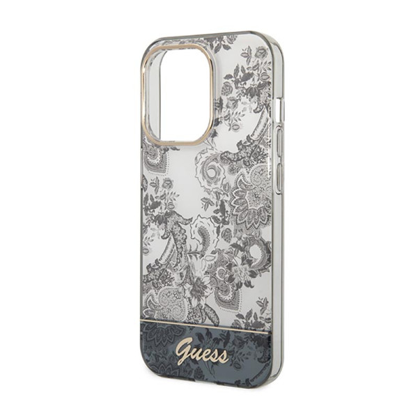 Etui Do iPhone 14 Pro Guess Porcelain Collection Szary