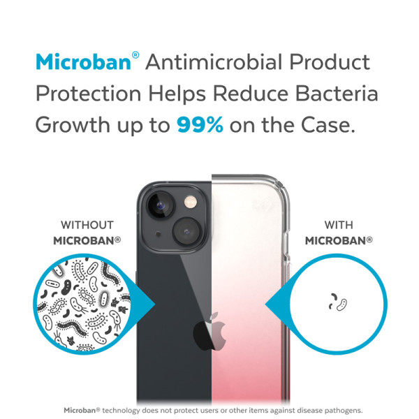 Etui Do iPhone 14 Plus Z Powłoką Microban Speck Presidio Perfect-Clear + Ombre Przezroczysty