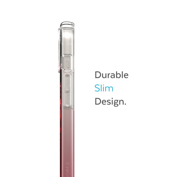 Etui Do iPhone 14 Plus Z Powłoką Microban Speck Presidio Perfect-Clear + Ombre + MagSafe Przezroczysty