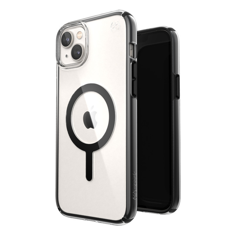 Etui Do iPhone 14 Plus Z Powłoką Microban Speck Presidio Perfect-Clear With Impact Geometry + MagSafe Przezroczysty