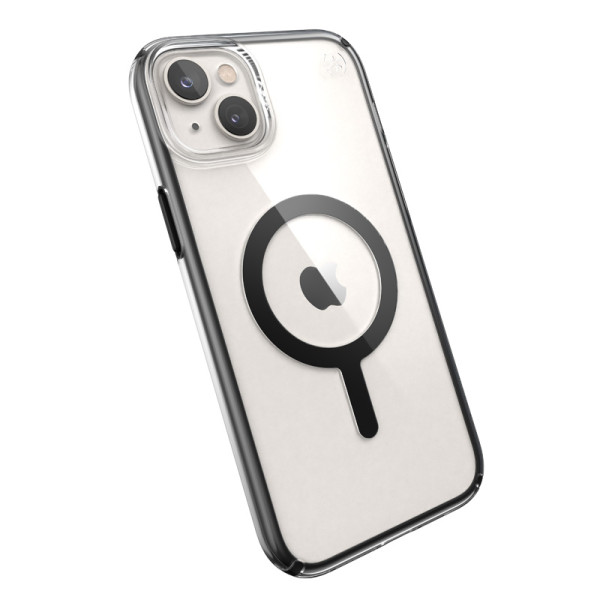 Etui Do iPhone 14 Plus Z Powłoką Microban Speck Presidio Perfect-Clear With Impact Geometry + MagSafe Przezroczysty