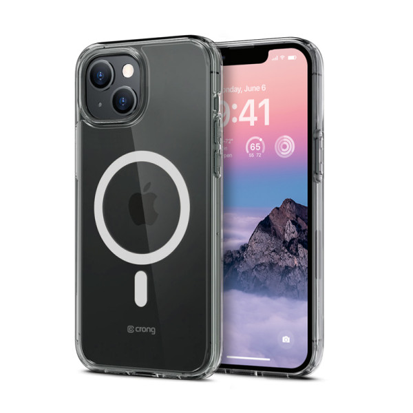 Etui Do iPhone 14 Plus MagSafe Crong Clear Mag Cover Przezroczysty