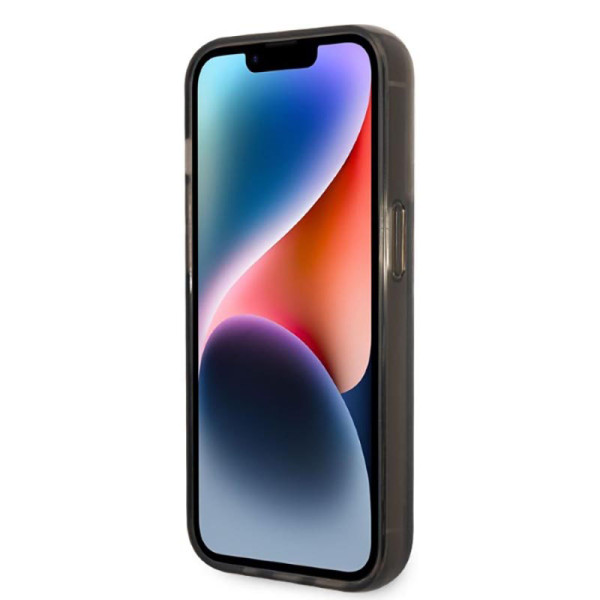 Etui Do iPhone 14 Pro Karl Lagerfeld Liquid Glitter Round Rsg Logo Case Czarny