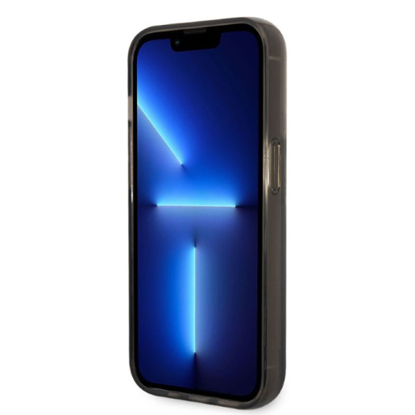 Etui Do iPhone 14 Pro Karl Lagerfeld Liquid Glitter NFT Karl'S Head Czarny