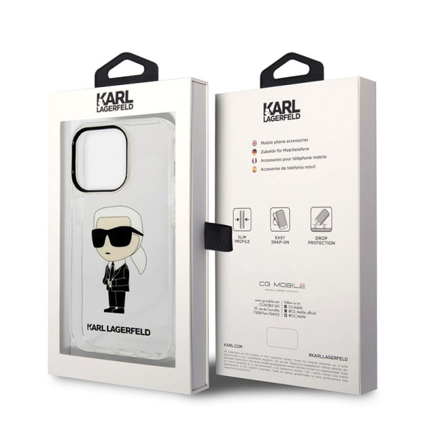Etui Do iPhone 14 Pro Karl Lagerfeld Iml NFT Ikonik Przezroczysty