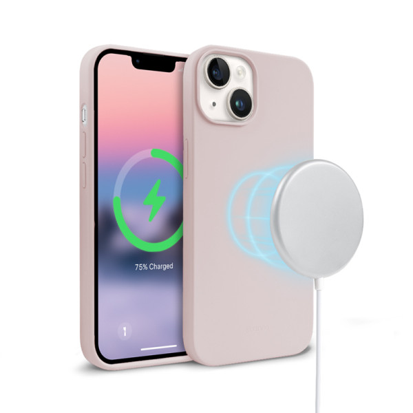 Etui Do iPhone 14 / iPhone 13 MagSafe Crong Color Cover Magnetic Różowy