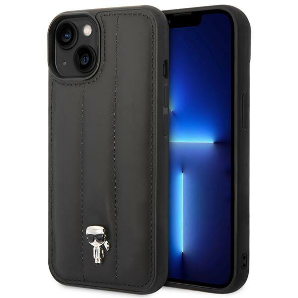 Etui Do iPhone 14 Plus Karl Lagerfeld Quilted Puffy Ikonik Pin Czarny