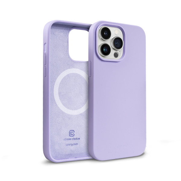 Etui Do iPhone 14 Pro MagSafe Crong Color Cover Magnetic Fioletowy