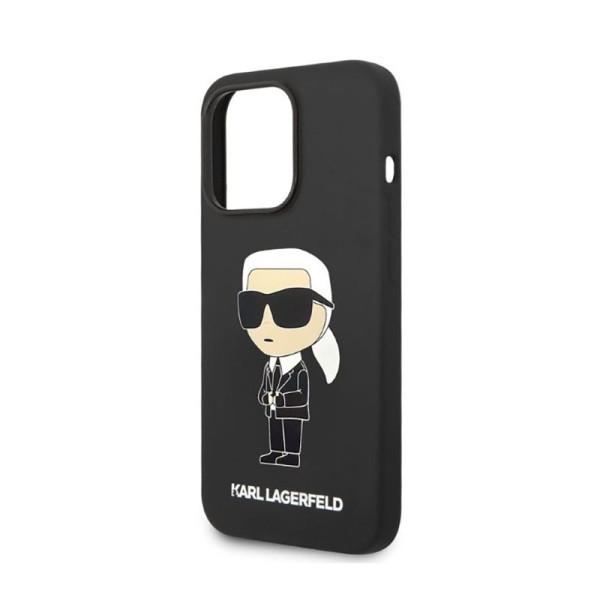 Etui Do iPhone 14 Pro Karl Lagerfeld Silicone NFT Ikonik Czarny