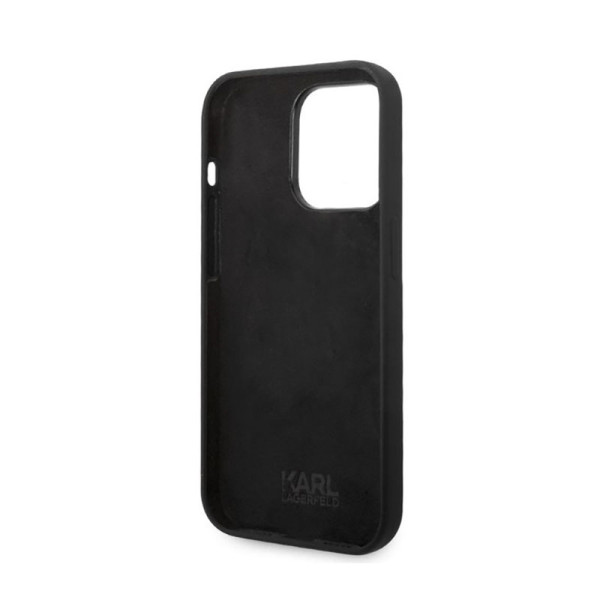 Etui Do iPhone 14 Pro Karl Lagerfeld Silicone NFT Ikonik Czarny