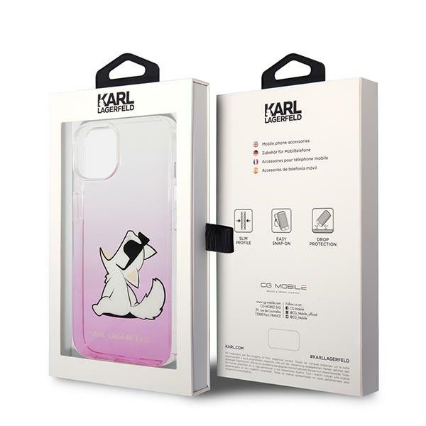 Etui Do iPhone 14 Plus Karl Lagerfeld Choupette Fun Sunglasses Różowy