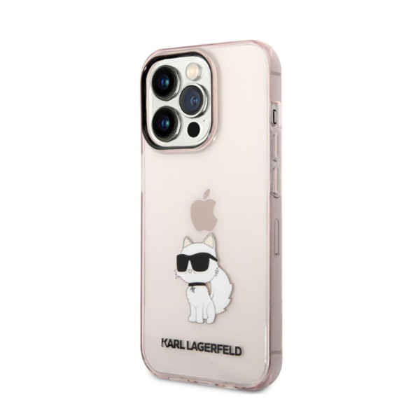Etui Do iPhone 14 Pro Karl Lagerfeld Iml NFT Choupette Różowy