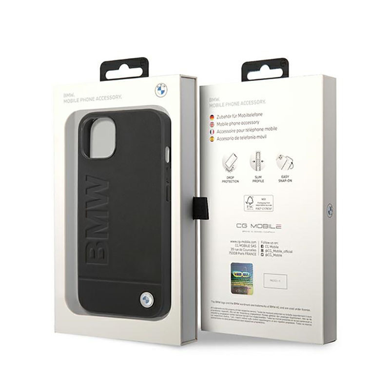 Etui Do iPhone 14 Plus BMW Leather Hot Stamp...