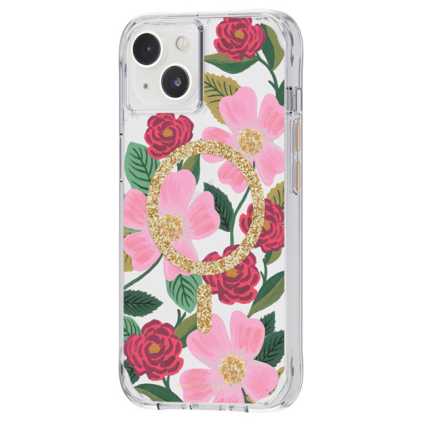 Etui Do iPhone 14 / iPhone 13 Zdobione Złotem Rifle Paper Clear MagSafe Przezroczysty