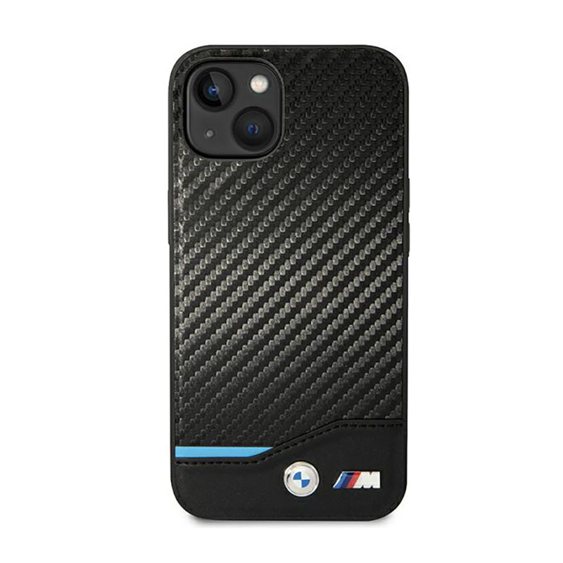 Etui Do iPhone 14 Plus BMW Leather Carbon Blue...