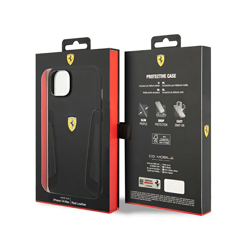 Etui Do iPhone 14 Plus Ferrari Leather Stamp...