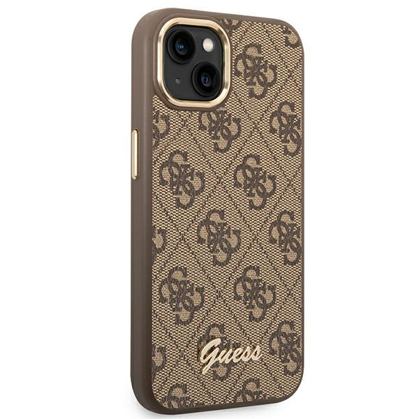 Etui Do iPhone 14 Plus Guess 4G Metal Camera Outline Case Brązowy