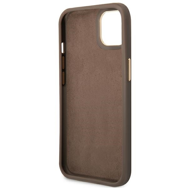 Etui Do iPhone 14 Plus Guess 4G Metal Camera Outline Case Brązowy