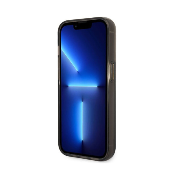 Etui Do iPhone 14 Pro Karl Lagerfeld Liquid Glitter NFT Choupette Head Czarny