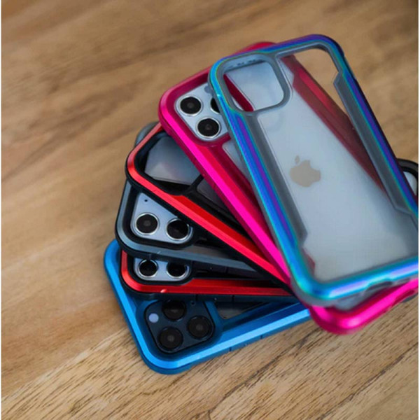 Etui Aluminiowe Do iPhone 14 Plus ( Drop-Tested 3M ) X-Doria Raptic Shield Przezroczysty