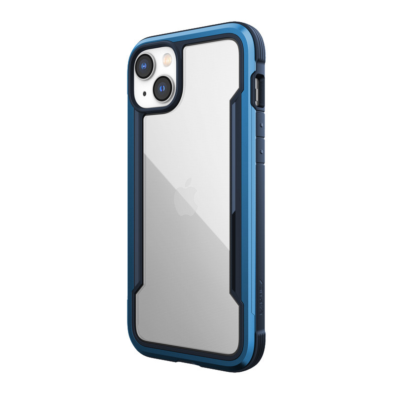 Etui Aluminiowe Do iPhone 14 Plus ( Drop-Tested 3M ) X-Doria Raptic Shield Niebieski